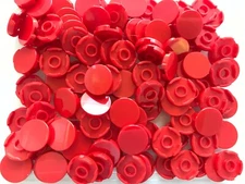 LEGO-NEW-#14769-RED-ROUND TILE 2 X 2-50 PIECES