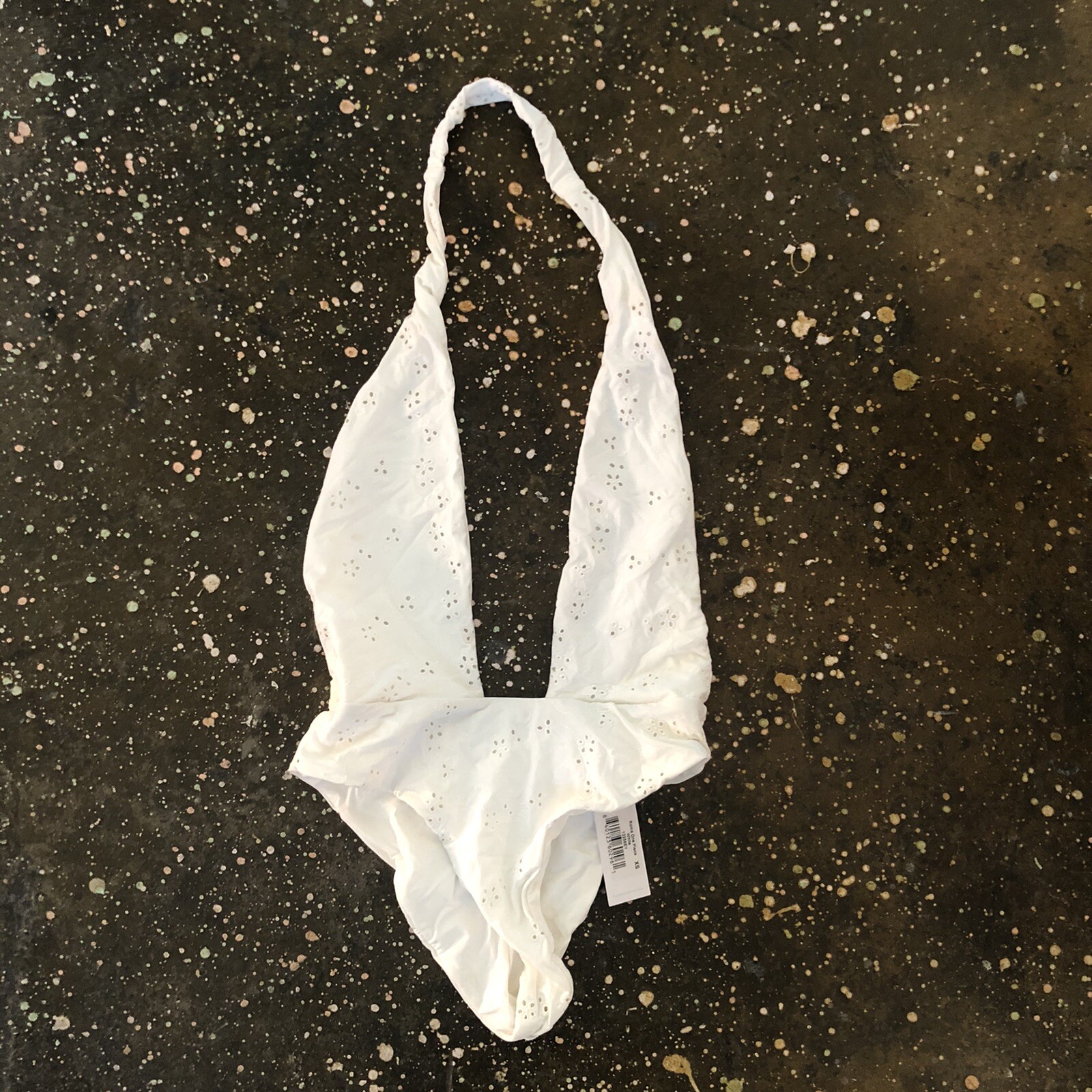 Frankies Bikinis Roma One Piece White Floral  Swim Resort Sexy XS NWT $195 image 5