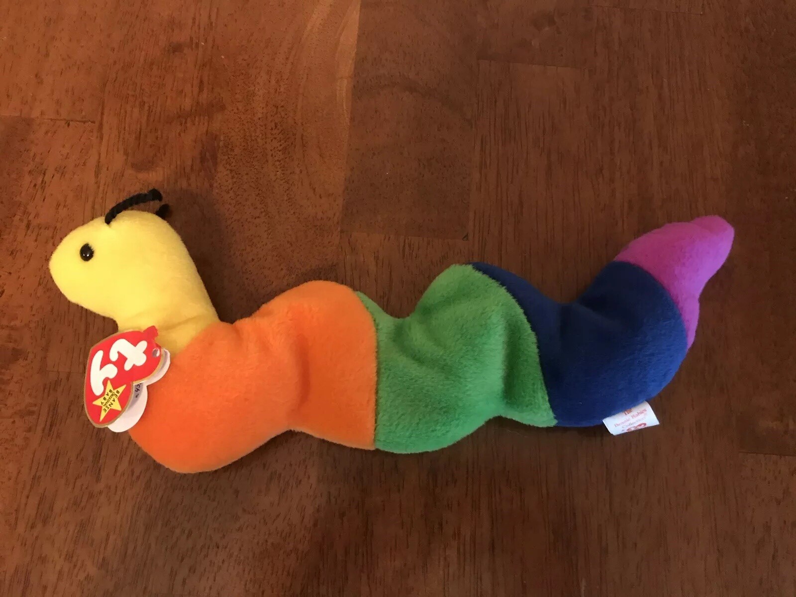 Vintage beanie babies inch the worm with PVC pellets eBay