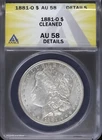 1881-O $1 Morgan Silver Dollar ANACS AU 58 Details