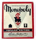 Monopoly Board Game 1946 Parker Brothers Vintage Wooden Pieces in Box, No Board
