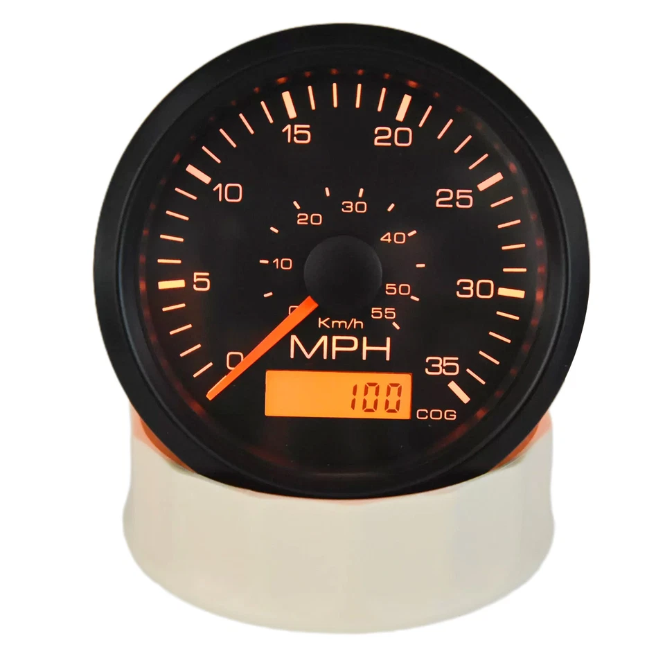 85mm Waterproof GPS Speedometer Odometer Gauge 0-35MPH for Marine Boat Car Truck - Image 2 of 4