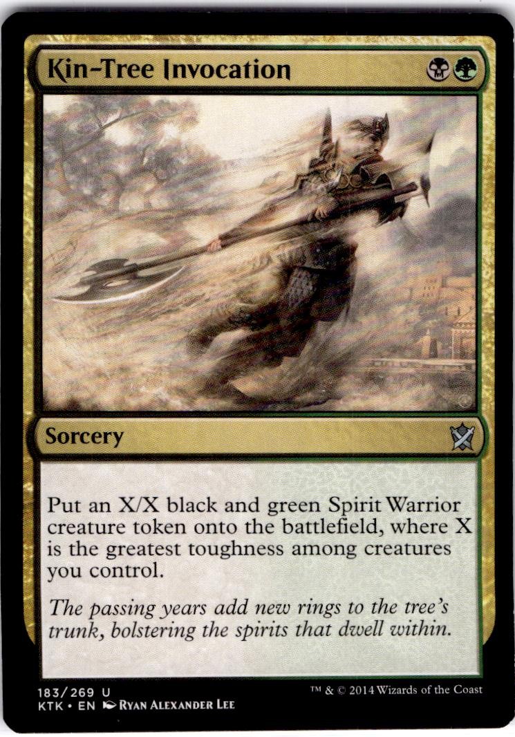 MTG Kin-Tree Invocation Khans of Tarkir Uncommon #183