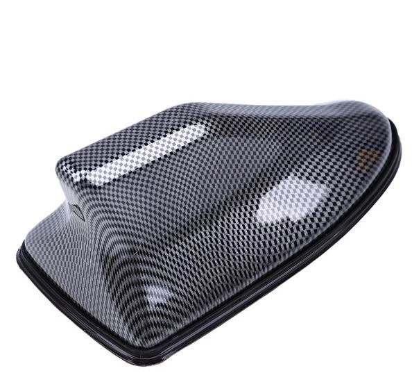 Strong Signal Black Carbon Fiber Car Off-Road Shark Fin Antenna Aerial AM FM - Image 2 of 4