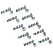 (Pack of 10) Shear Bolt & Nut for MTD, Cub Cadet, Troy-Bilt Two-Stage Snowblower