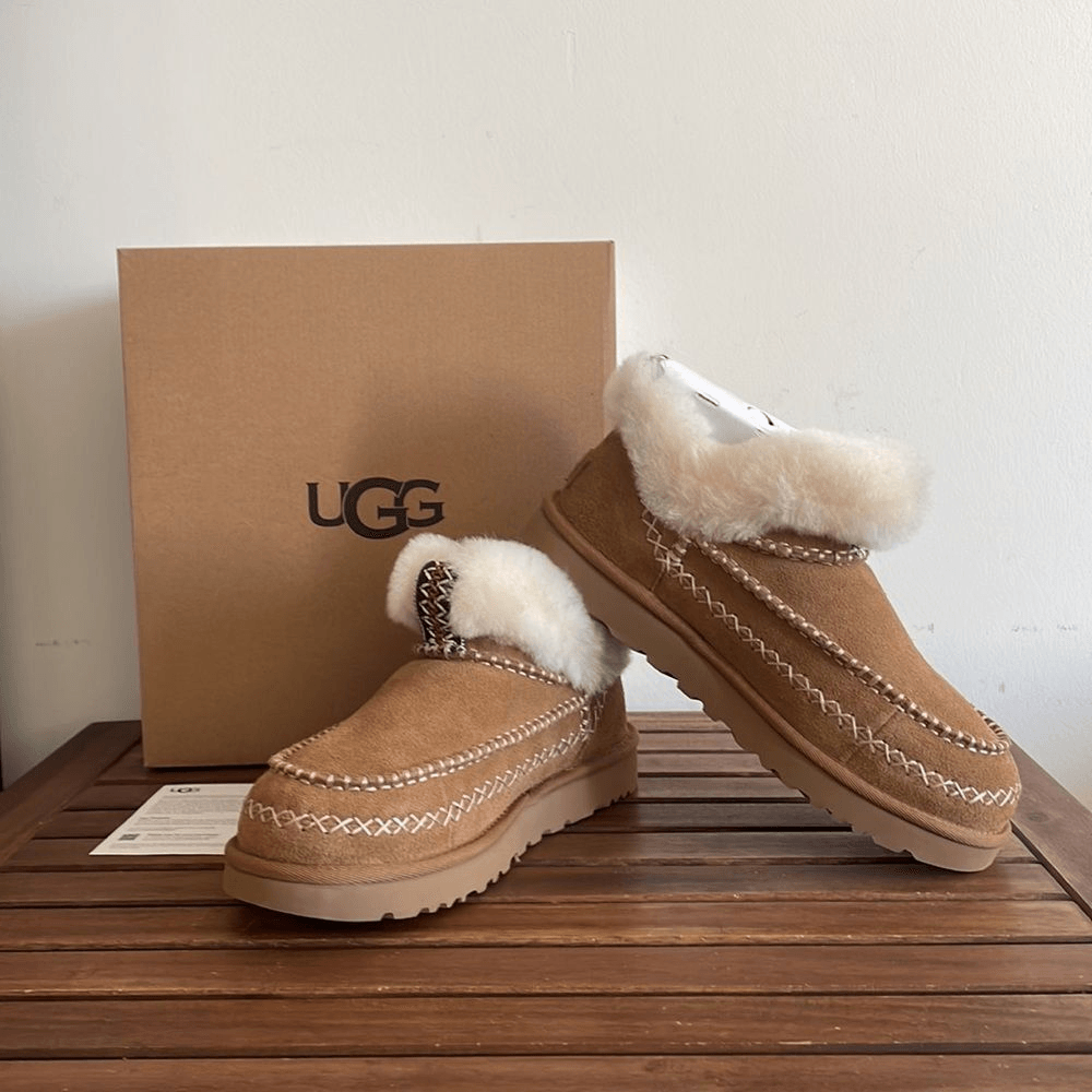 UGG Classic Ultra Mini Alpine Chestnut Boots Women Size 8 UK 6 EU 39
