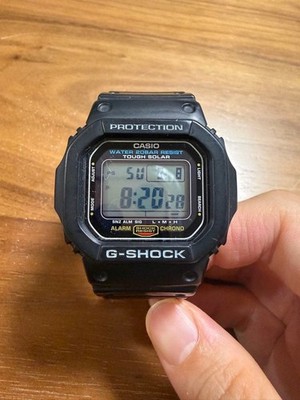 CASIO G-SHOCK 3160 G-5600E Schwarz Digitaluhr Touch Solar Wasserdicht