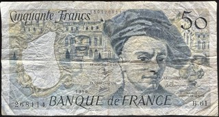 Frankreich Banknote 50 Francs 1990 # 16.10.II