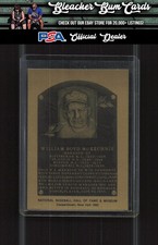 1981-89 Official Hall of Fame Metallic Plaques NNO Bill McKechnie