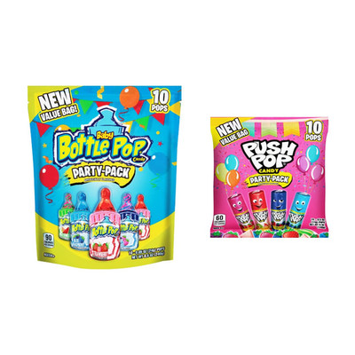Party Pack - 10 Count Lollipop Suckers + Baby Bottle Pop Party Pack - 10 Count L
