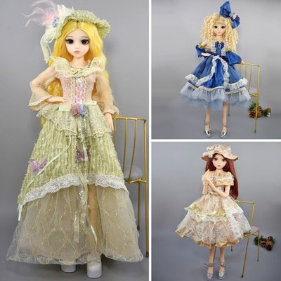 Princess clothing set for doll BJD 60cm 1/3 scale skirt dress