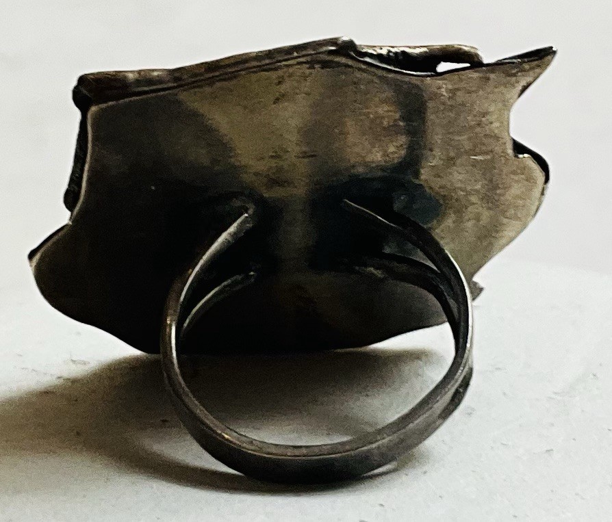 vintage large turquoise ring - image 6