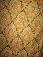 Tela de tapicería de tapicería estilo cachemira floral Lg 56" x 1,8 yardas