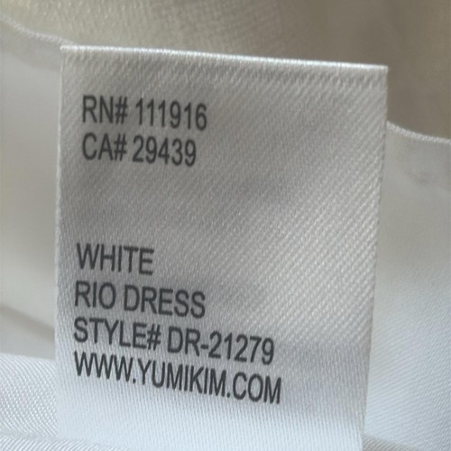 Yumi Kim Leinen trägerloses Rio Midikleid weiß Größe M - Bild 12 von 14