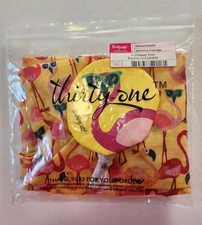 NEW! Thirty One Foldaway Tote Reusable Shopping Bag Pink Flamingo AF95