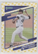 2021 Panini Donruss Mask Emoji 10/19 German Marquez #203 nd3