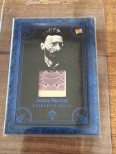 2025 Pieces of the Past Joseph Pulitzer R-45 Relic #/50 - Blue Border