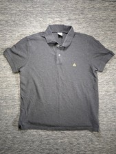 Brooks Brothers Men's Short Sleeve 1818 Polo Shirt Size Large Slim Fit Gray