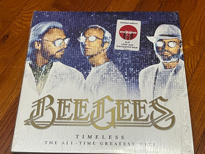 BEE GEES Timeless All Time Greatest Hits DOUBLE LP 180g Blue Vinyl N-MINT