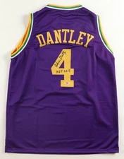 Adrian Dantley Signed Utah Jazz Jersey, HOF 08, Purple Pro Style COA (PSA)