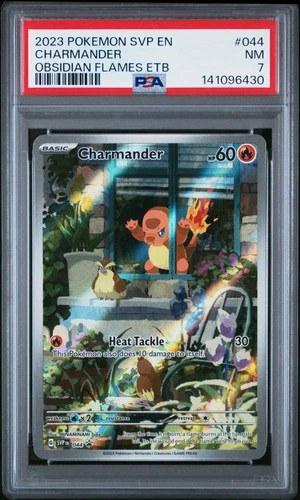 2023 POKEMON SVP EN-SV BLACK STAR PROMO #044 CHARMANDER PSA 7