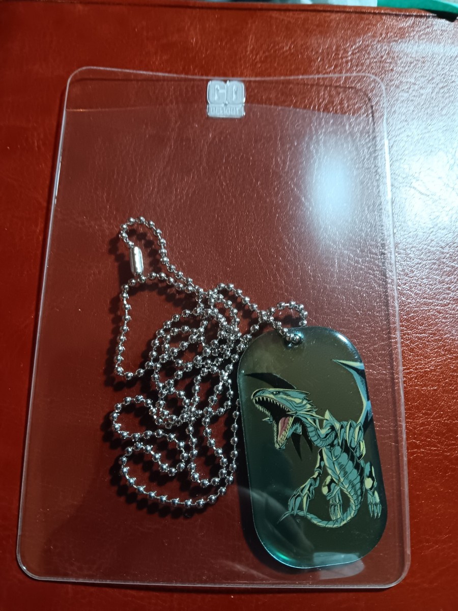 Yu-Gi-Oh! Blue-Eyes White Dragon Metal Dog Tag Necklace Anime