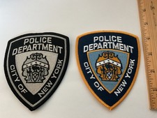 New York City Police 2 Patches and Full Size with tracking ,Insured,New
