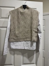 NWT Zara 2 In 1 Sweater 