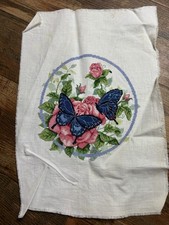 Swallowtail Butterfly  Roses Dimensions Needlepoint COMPLETE Kit Spicebush