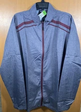 NWT Men’s Holloway Raider Light Weight Jacket Size L Gray w/Maroon $39.80 RTL