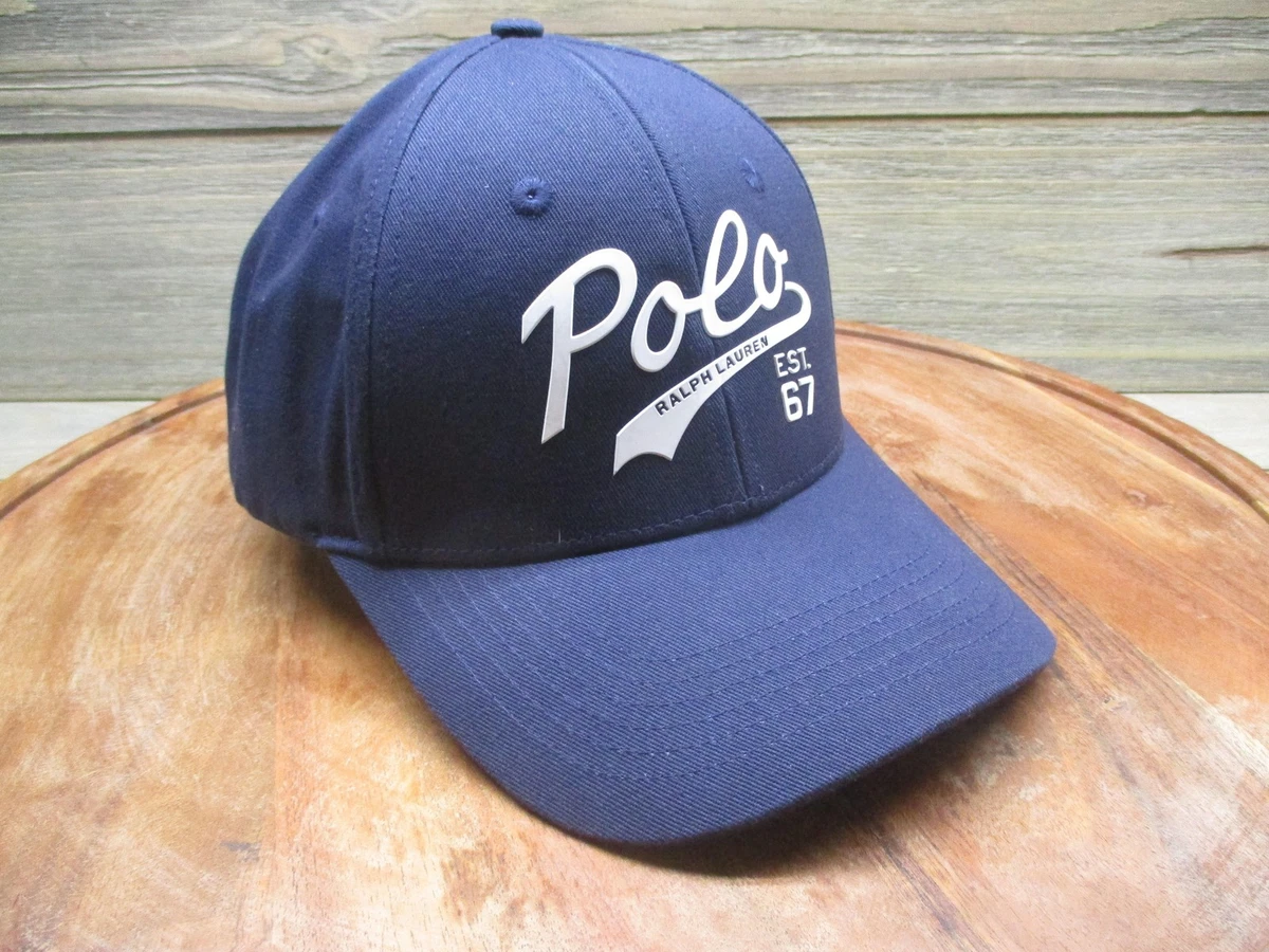 Polo Ralph Lauren Hat Cap Snap Back Mens One Size Blue Polo 67