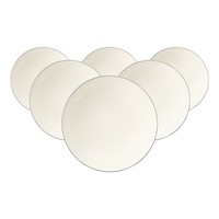 Seltmann Weiden Savona Suppenteller ø 21,5 Cm Grey Line 6Er Set Aus Porzellan