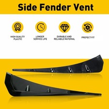For Honda 2016-2021 Black Car Exterior Side Fender Vent Air Wing Cover Trim GB