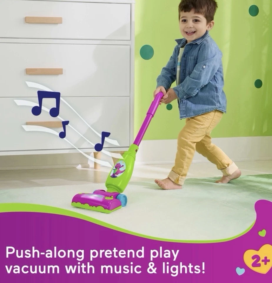 Barney’s World Toddler Toy Clean Up Vacuum Electronic Push Along, Lights - Image 2 of 4