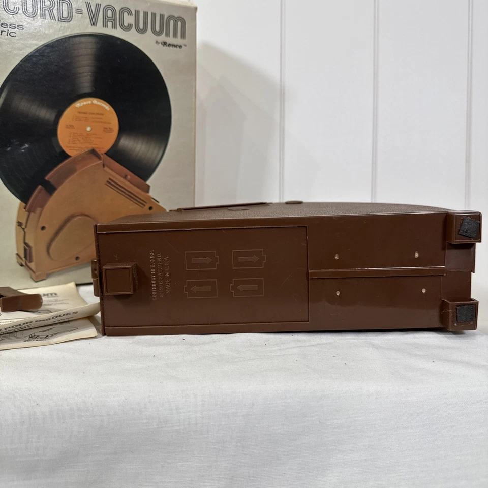 Vintage RONCO RECORD VACUUM LP Vinyl Cleaner 1976 box instruct - Image 3 of 4