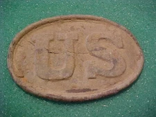 U.S. CIVIL WAR UNION BOX PLATE DUG # 23