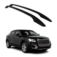Aluminium Dachreling RelingträGer FüR Audi Q2 2017-2026 Schwarz 2Tlg
