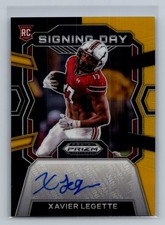 2024 Panini Prizm Draft Picks #SD-XLE Xavier Legette Signing Day Black Gold #/5