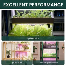 Full Spectrum 4-Pack LED Grow Kit with Timer for Houseplants & Hydroponics