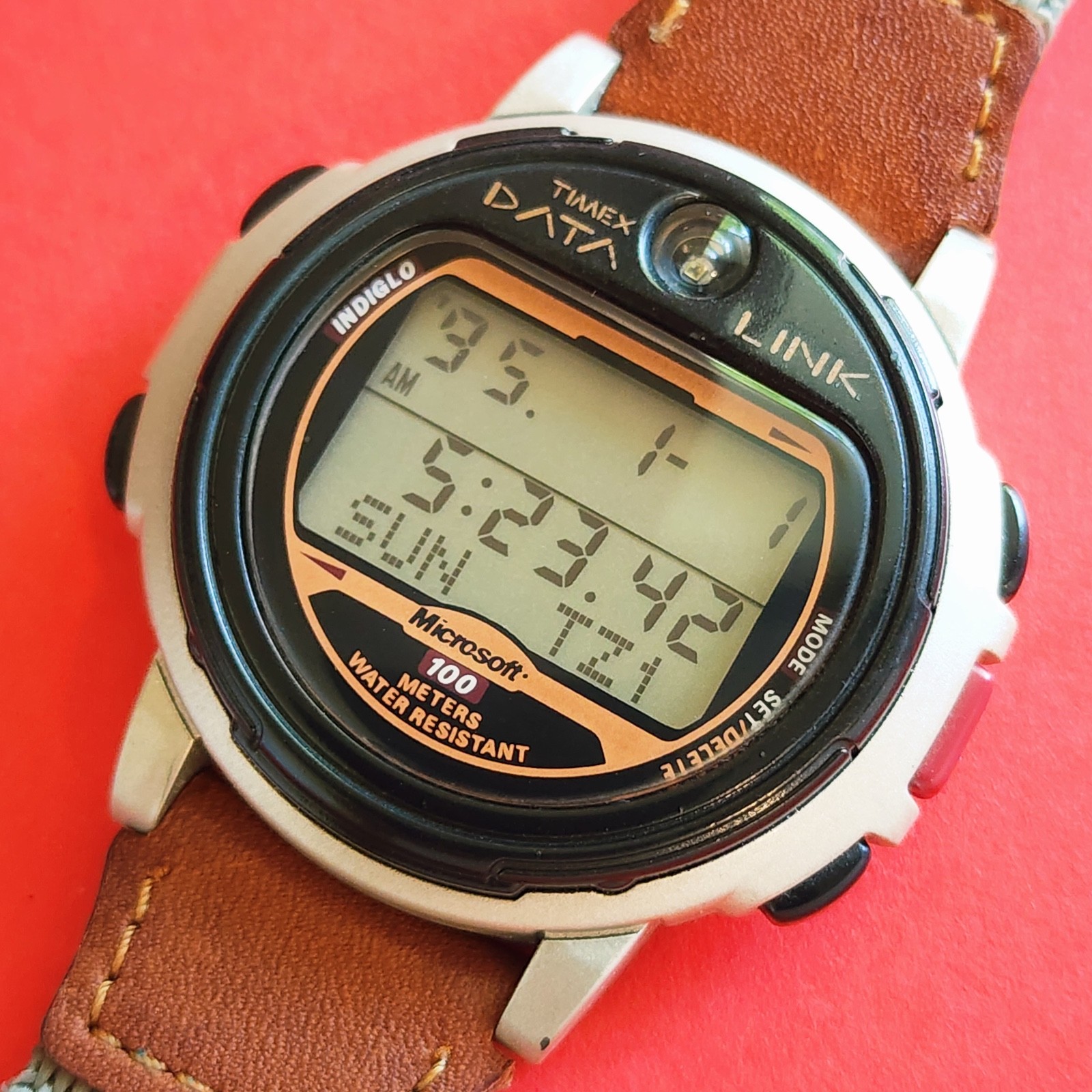 Timex Microsoft Data Link Watch Rare Memory Indig… - image 2