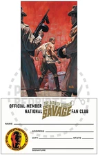DOC SAVAGE MEMBERSHIP & ART CARD - THE KING OF TERROR - BOB LARKIN
