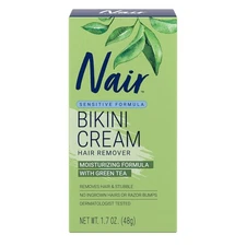 Nair Bikini Cream with Green Tea Sensitive Formula, select size