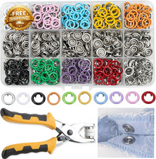 11Mm 800Pcs Metal Snaps Buttons with Fastener Pliers Heavy Duty Press Tool Kit