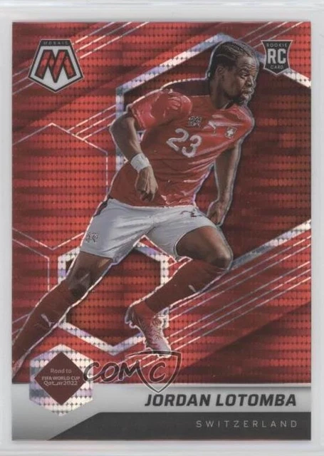 2021 Panini Mosaic FIFA Road to World Cup Red Pulsar Prizm Jordan Lotomba 0n0m