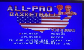 ALL PRO BASKETBALL - Nintendo (Authentic) NES Game, Tested & Working