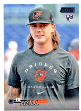 DL HALL 2023 Topps Stadium Club Black Foil Short Print RC #190 Orioles Card
