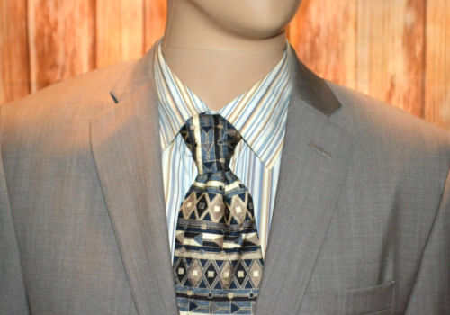 Alfani Men Slim Fit Light Gray Wool Blend 2 Button Suit Sz 38S Wst 32x30 - Picture 2 of 17