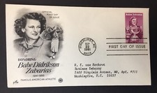 Babe Didrikson Zaharias Athlete Golf First Day of Issue FDC 1981 Pinehurst NC
