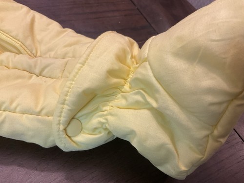 Vintage Artic Expedition 90s 12 Month Bright Yellow Hooded Toddler Snow Suit - Picture 3 of 13