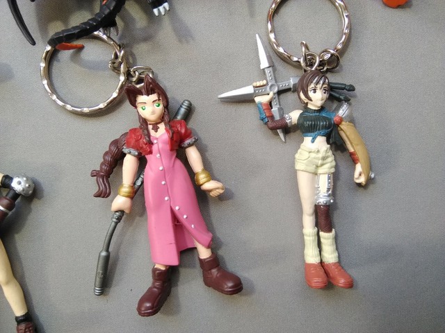 Lot of 11 Final Fantasy Ⅶ Keychain Figure Cloud Tifa Aerith Yuffie